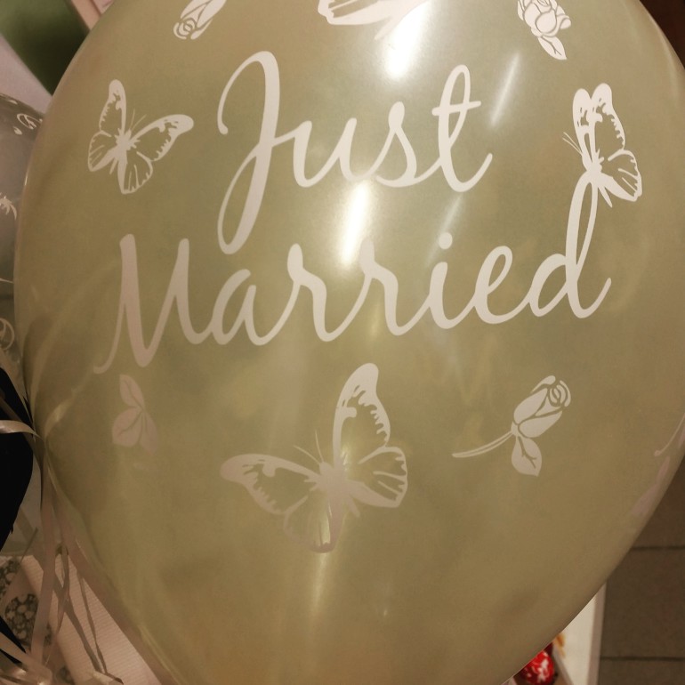 Latexballon Just Married