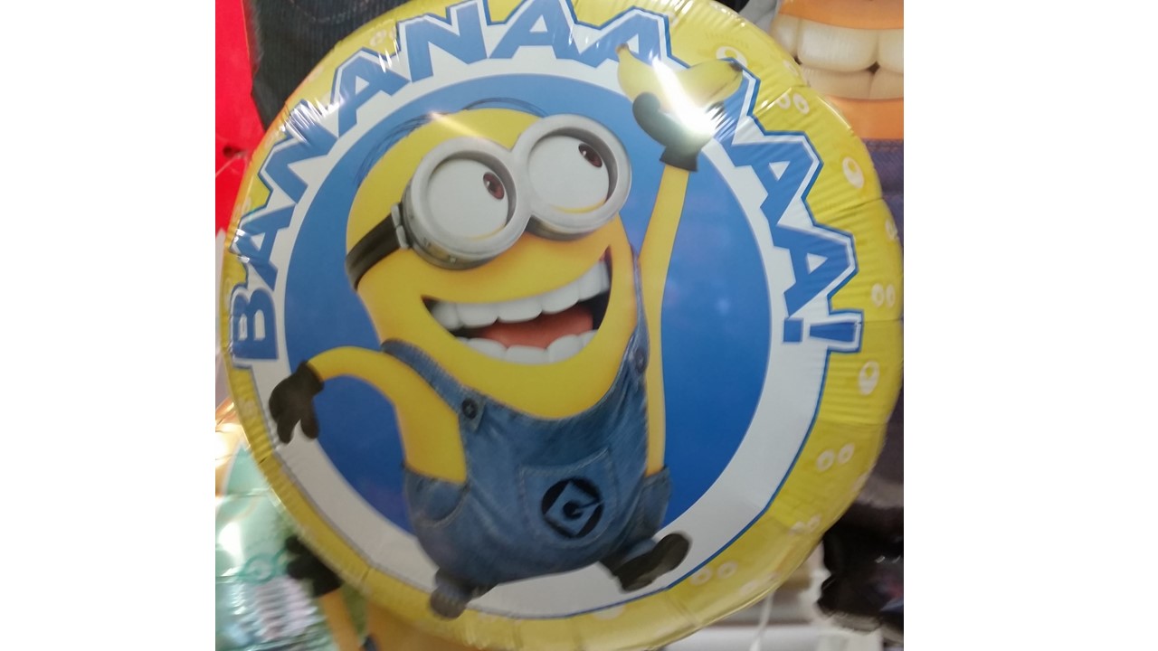 Luftballons Folienballon Minion Bananaaaaa Butterflyballoons