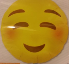 Folienballon Emoji Blushing
