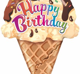 Folienballon Happy Birthday