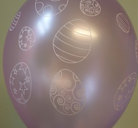 Osterlatexballon fliederfarben