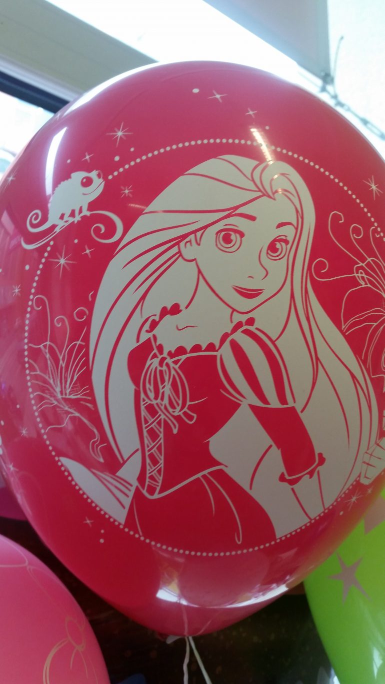 Latexballon mit Rapunzel