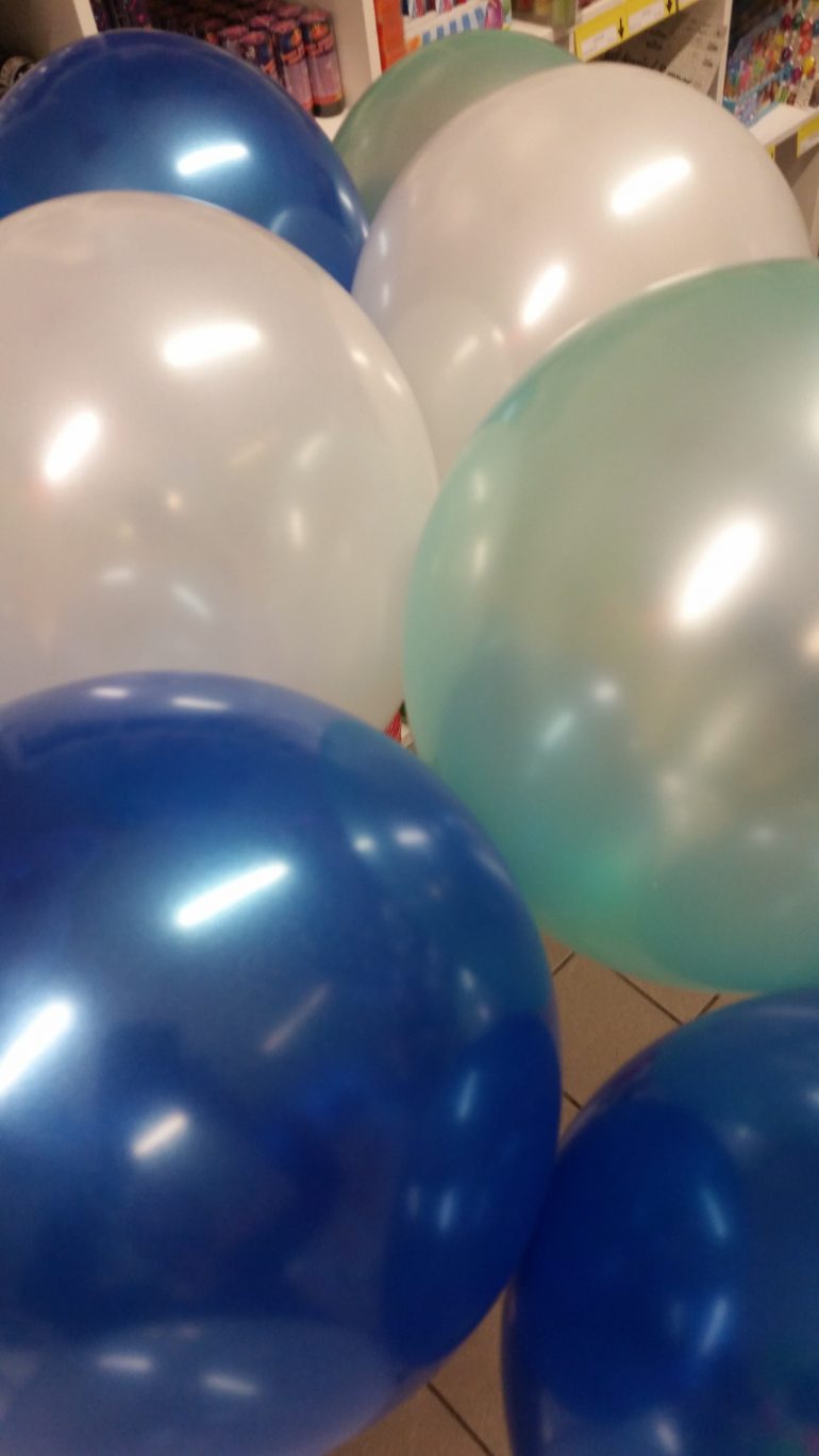 Luftballons mit Seidenglanz