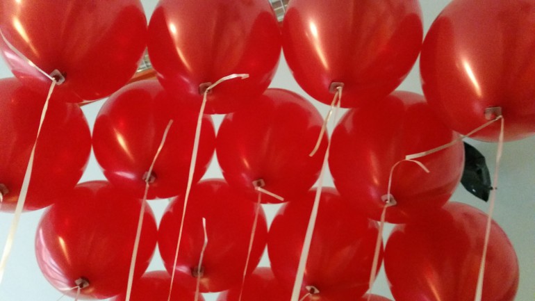 rote Latexballons