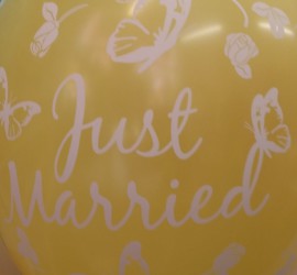 Riesiger JUST MARRIED Luftballon