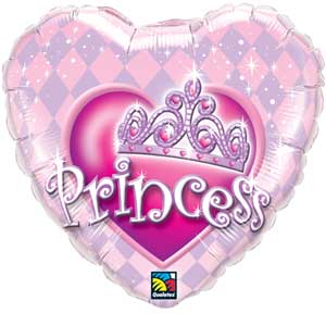 Folienherz Princess