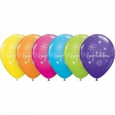 bunte Latexballon Congratulations