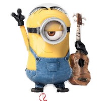 Folienballon Minion mit Gitarre