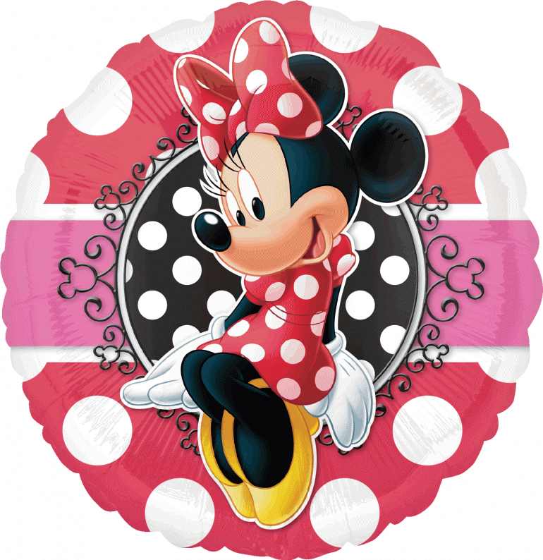 Minnie Mouse Folienballon rund 45 cm