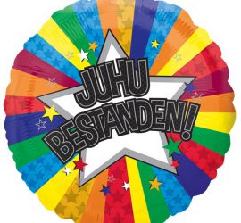 JUHU BESTANDEN - Folienballon 45 cm