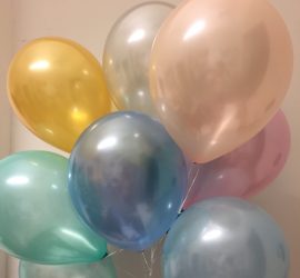 Seidenglanz Luftballons pastellfarben