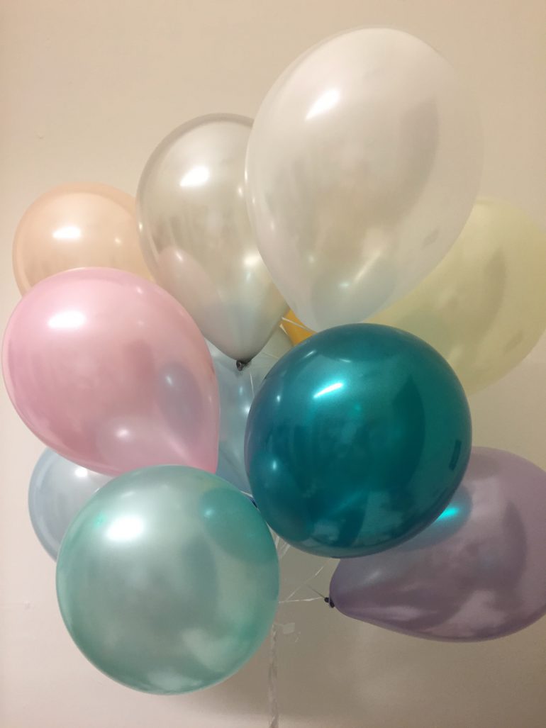 Luftballons seidenglanz pastellfarben