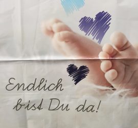 Babyballon `Endlich bist du da´ - Folienballon - Babyboy - ein Junge!