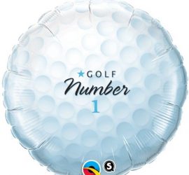 Golfball - Folienballon 45 cm rund