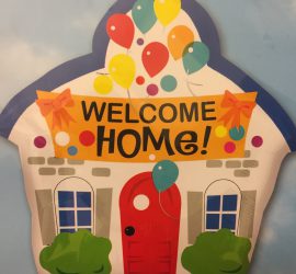 WELCOME HOME! Folienballon in Hausform 50 cm