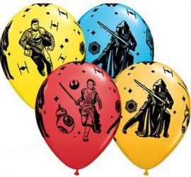 Star Wars Episode 7 - Latexballons in vier verschiedenen Farben, 27 cm