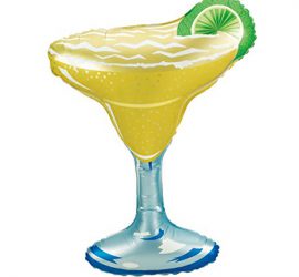 Margarita - Cocktailglas - Folienballon 90 cm hoch