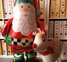 Airwalker Weihnachtsmann und Rentier - Santa Clause und Rudolf - Weihnachten - Advent