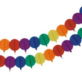 Partygirlande Luftballons in bunten Farben
