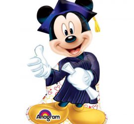 Mickeymouse zur bestandenen Abschlussprüfung (Matura, Studium, etc.) Folienballon