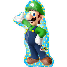 Luigi - Freund von Super Mario - Figur von Nintendo - Folienballon 96 cm hoch