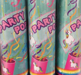 Konfettikanone - Partypopper - Einhorn