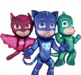 Airwalker PJ MASKS - 1,30 m groß! Pyjamahelden - Catboy, Eulette und Gecko