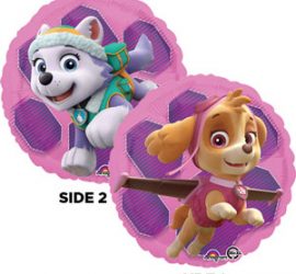 Everest und Skye, die Freunde von Paw Patrol - runder Folienballon 45 cm