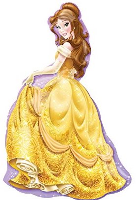 Belle - Die Schöne und das Biest - Beauty and the beast - Prinzessin - Disney - Folienballon 80 cm