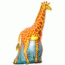 Giraffe - fliegender Folienballon 80 cm groß