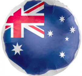 Runder 45cm großer Ballon mit dem Wappen von Australien