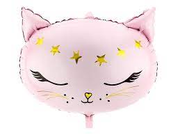 Folienballon Katzenkopf rosa