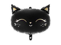 Folienballon Katzenkopf schwarz