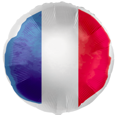 Runder 45cm großer Ballon mit dem Wappen von Frankreich