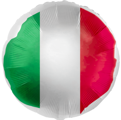 Runder 45cm großer Ballon mit dem Wappen von Italien