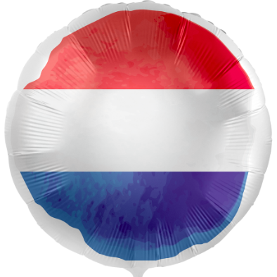 Runder 45cm großer Ballon mit dem Wappen von Niederlande