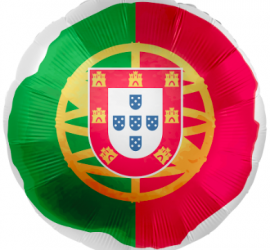 Runder 45cm großer Ballon mit dem Wappen von Portugal