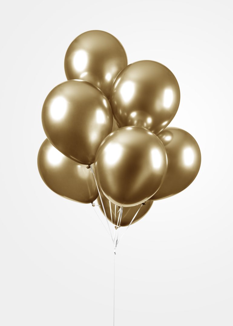 Chromeballons gold