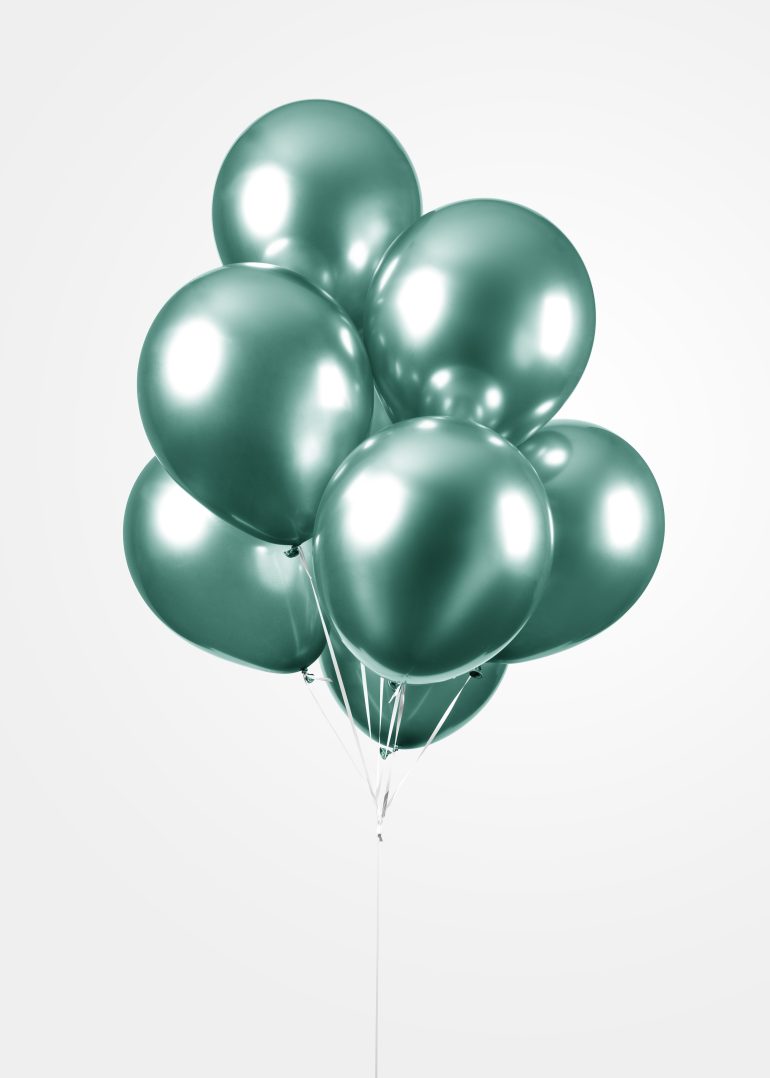Chromeballons grün