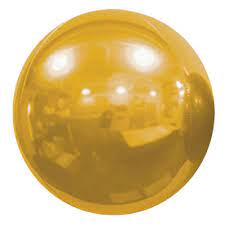 Spiegelballon gold, 45 cm, rund