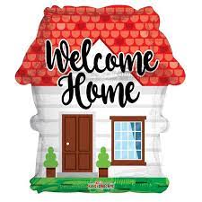 Welcome Home - Folieballon in Form eines Hauses