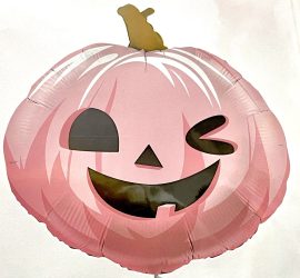 Folienballon Kürbis in pink