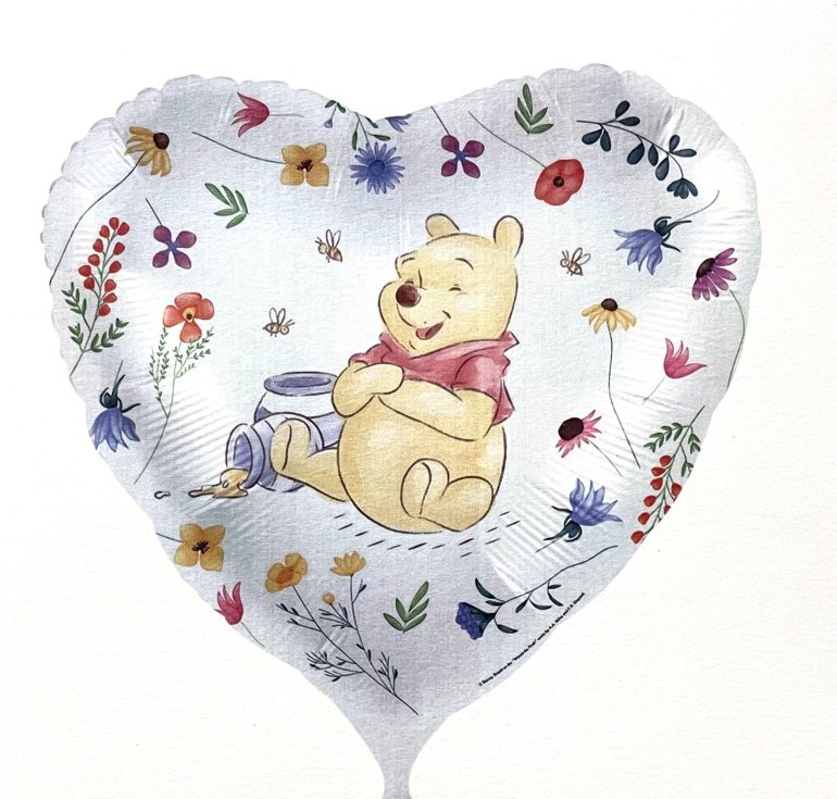 Folienherz Winnie the Pooh mit Honigtopf; 45 cm