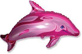 Folienballon Delfin, rosa