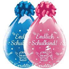 Stufferballon Endlich Schulkind