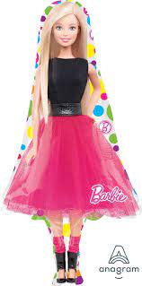 Folienballon Barbiepuppe