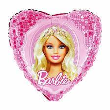 Folienherz Barbie - pink