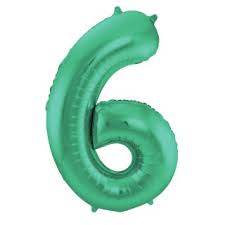 Folienzahl 6 in der Farbe grün - 86 cm hoch und 66 cm breit; 0-9 vorhanden!