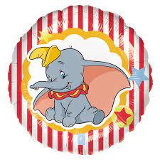 Folienballon Dumbo, 45cm, rund, Disney