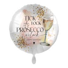 Folienballon Happy Birthday mit Prosecco